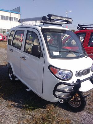 2018 China new  enclosed cabin tricycle three wheeled passenger tricycle petrol type