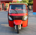 Tuk Tuk Taxi Bajaji Gasoline 80km/H Cabin Tricycle