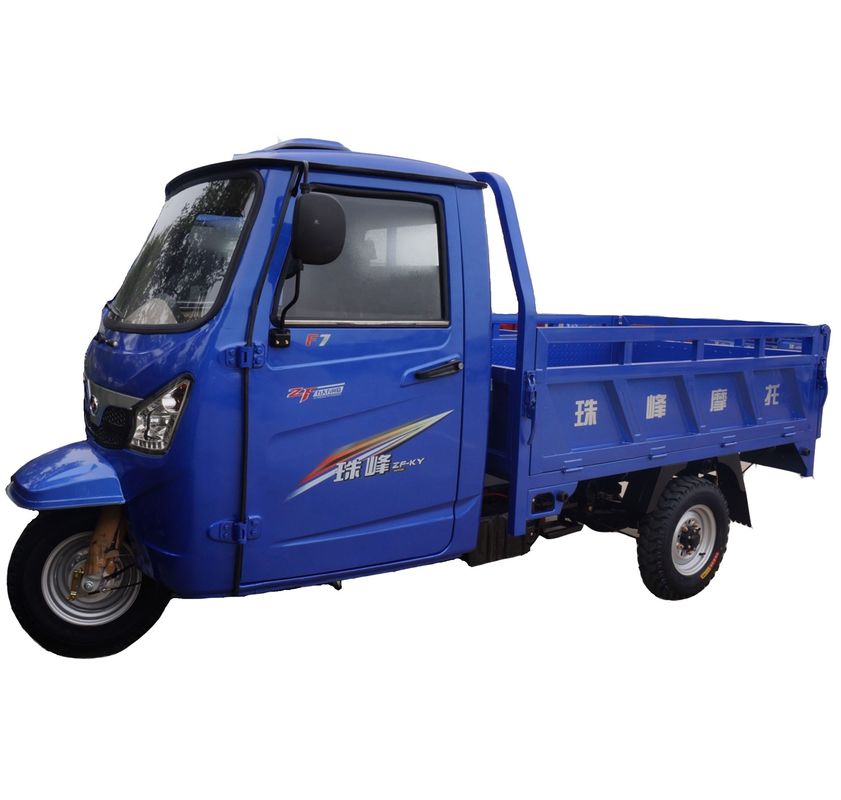 Semi Closed Carry 250cc Cargo Motor Tricycle With Cabin