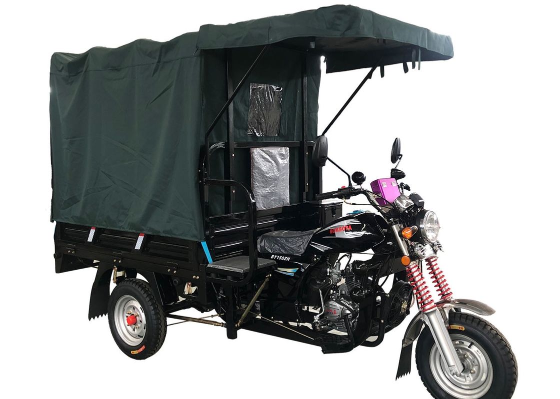 Loading 1t Gasoline Tricycle With Front Sunshade Tent