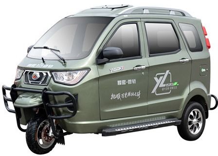 Gas Powered 28AH 80000m/H Cargo Motor Tricycle